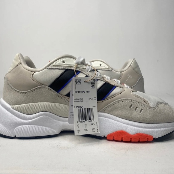 Adidas Originals Retropy F90 HP8024 Men Casual Shoes Off White/Black Sz 10.5 - Picture 2 of 4